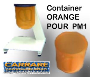 Container ORANGE POUR  PM1 (VMA1) 1pièce