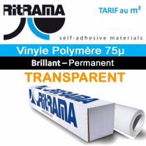 Polymère RI-LAM 75µ Plastification transparent Mate 137cm x 1 ML (Prix M²)