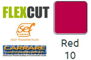 FLEXCUT 60µ 50 cm x 1 ml Rouge 10