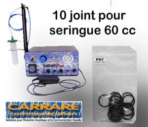 10  joints pour seringue 60 cc