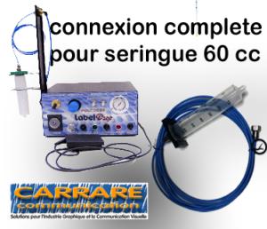 connexion complète (3m) pour seringue Cont. 60 cc. 1piece