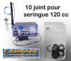 10  joints pour seringue 120 cc