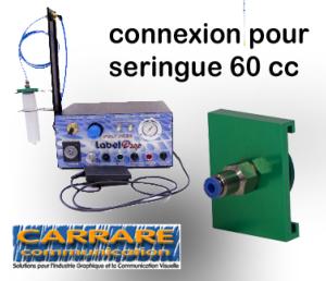 CONNECTEUR DE Seringue Cont. 60 cc.1piece