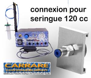 CONNECTEUR DE Seringue Cont. 120 cc.1piece