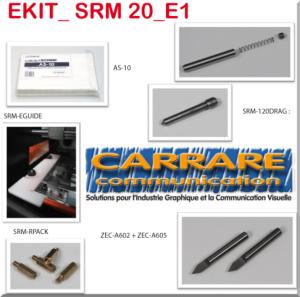 Kit de gravure srm-20 standard pour les plaques métal & plastique