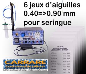 6 jeux d’aiguilles 0.40=>0.90 mm pour seringue 